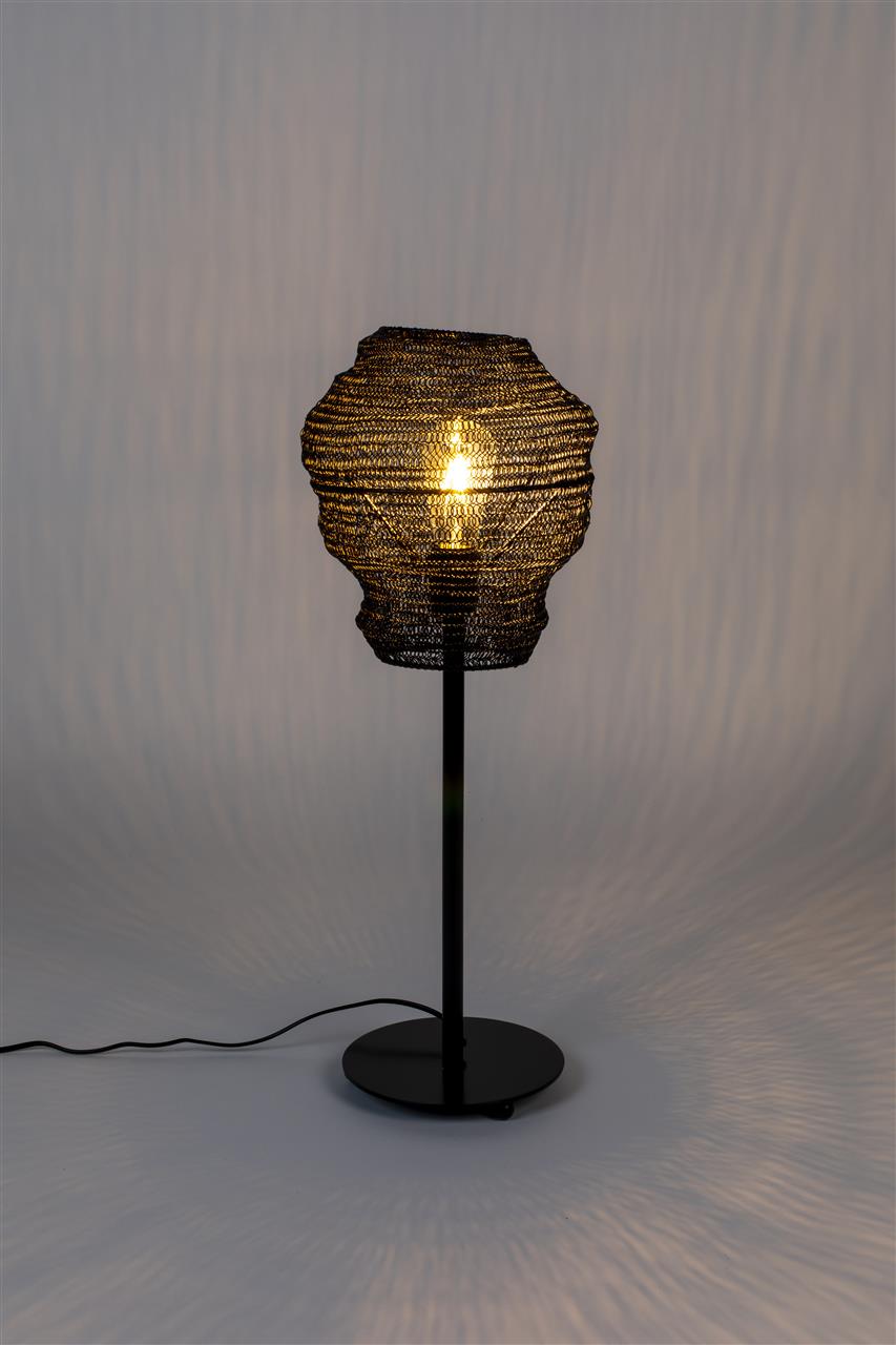 Table lamp Lena – made of metal in Black