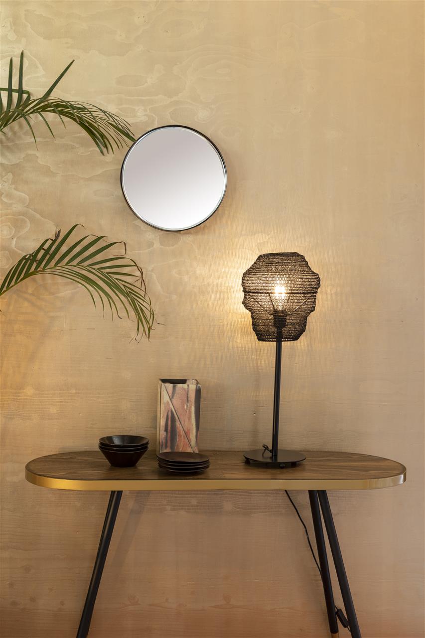 Table lamp Lena – made of metal in Black