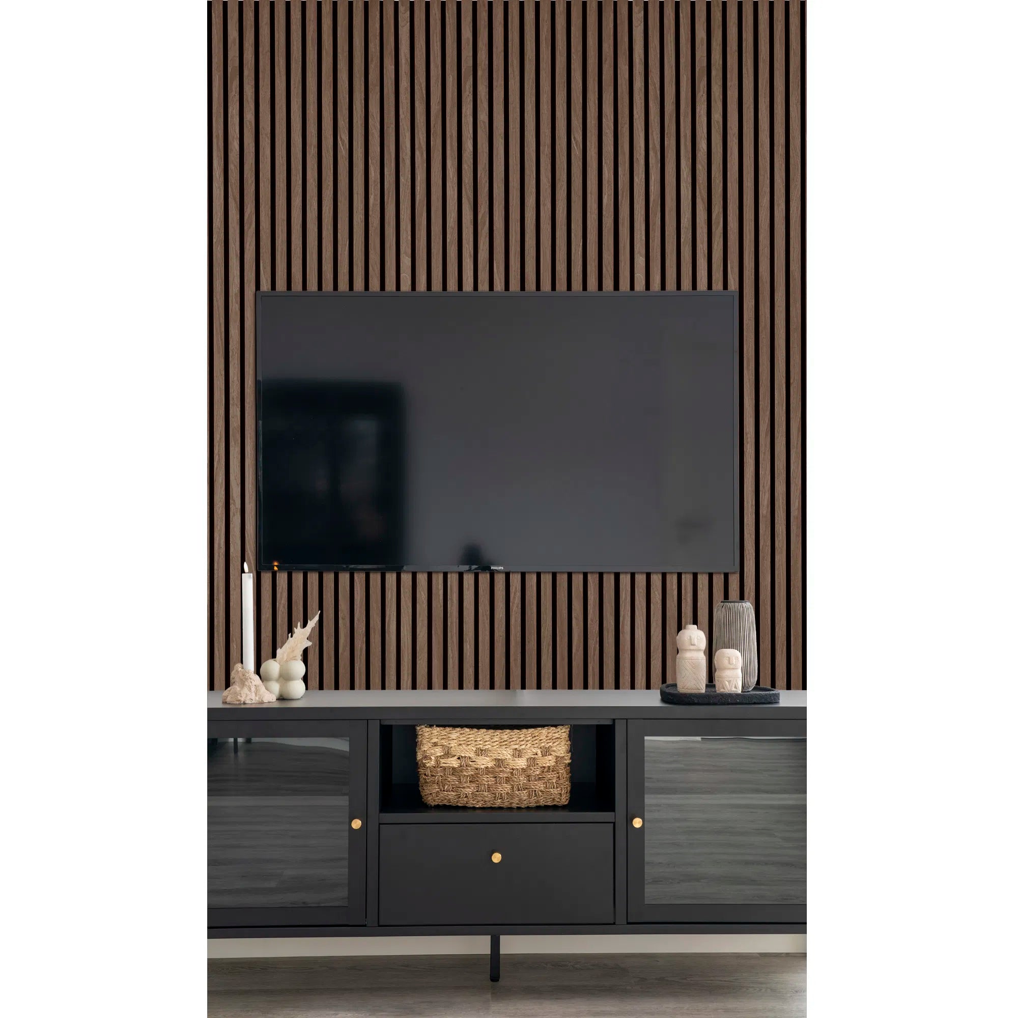 Acoustic Panels Walnut 240×60cm (Set of 2)