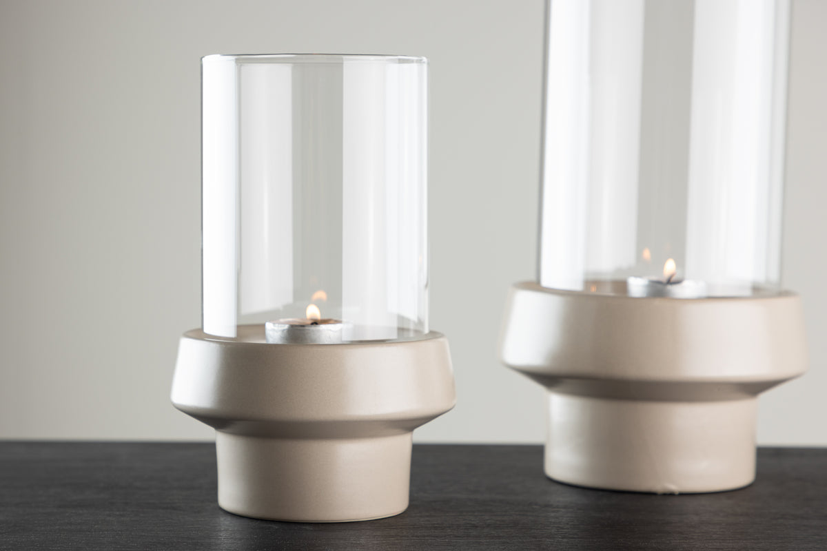 Lantern Harmony - Lantern made of glass and stoneware in various colors