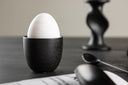 Eierbecher Black Swan - 2er-Set aus schwarzem Porzellan