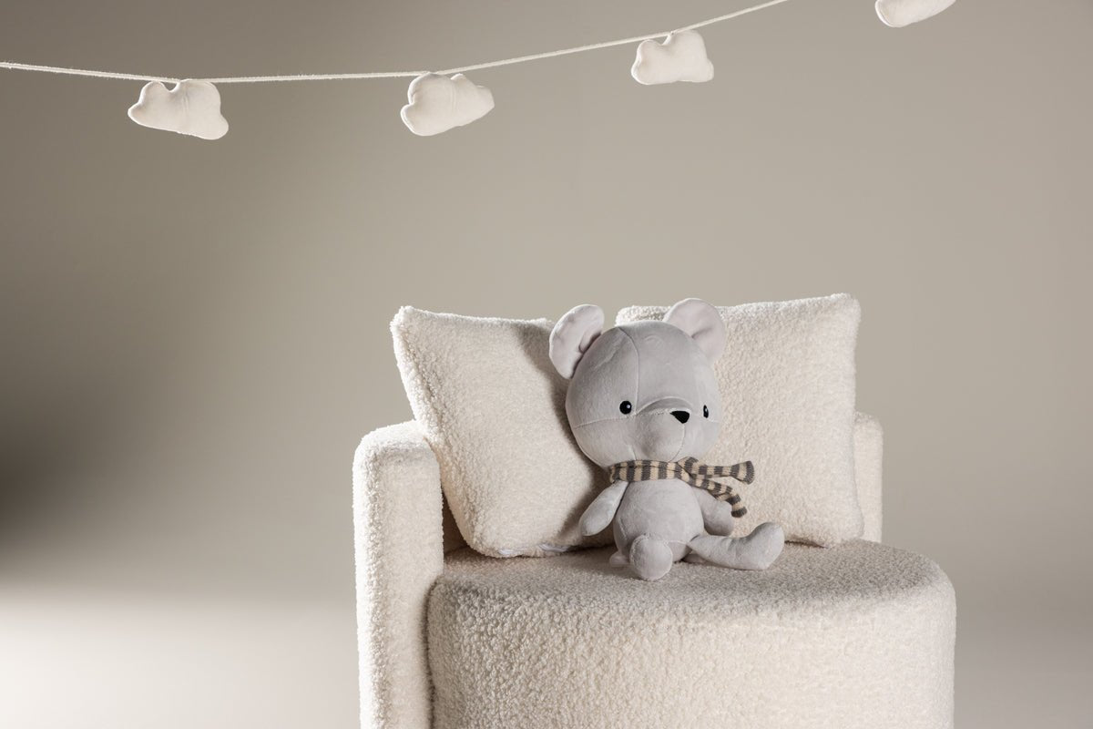 Children's Armchair Lunno – Cozy Teddy Armchair in White