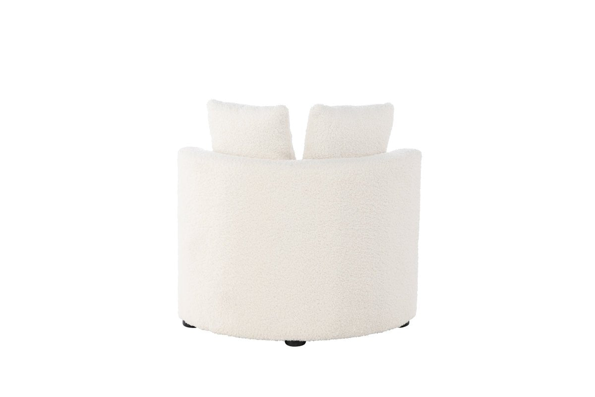 Children's Armchair Lunno – Cozy Teddy Armchair in White