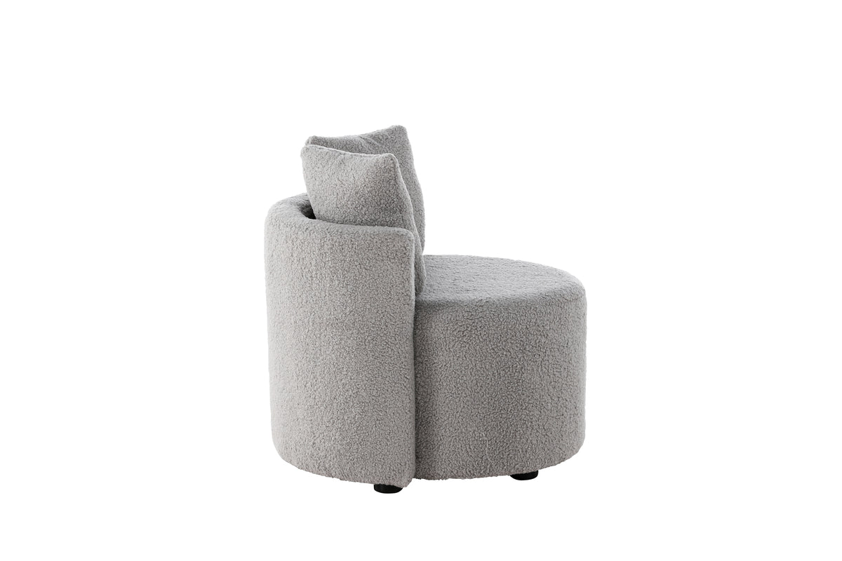 Children's Armchair Lunno – Cozy Teddy Armchair in Gray