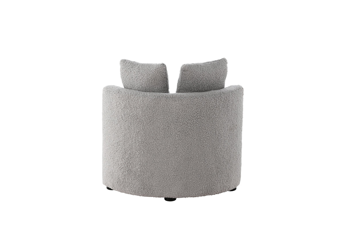 Children's Armchair Lunno – Cozy Teddy Armchair in Gray