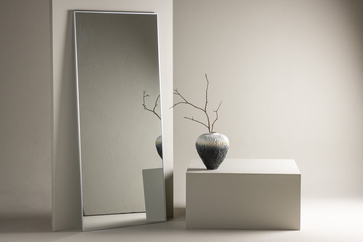 Mirror Morini – with aluminum frame in Beige or silver