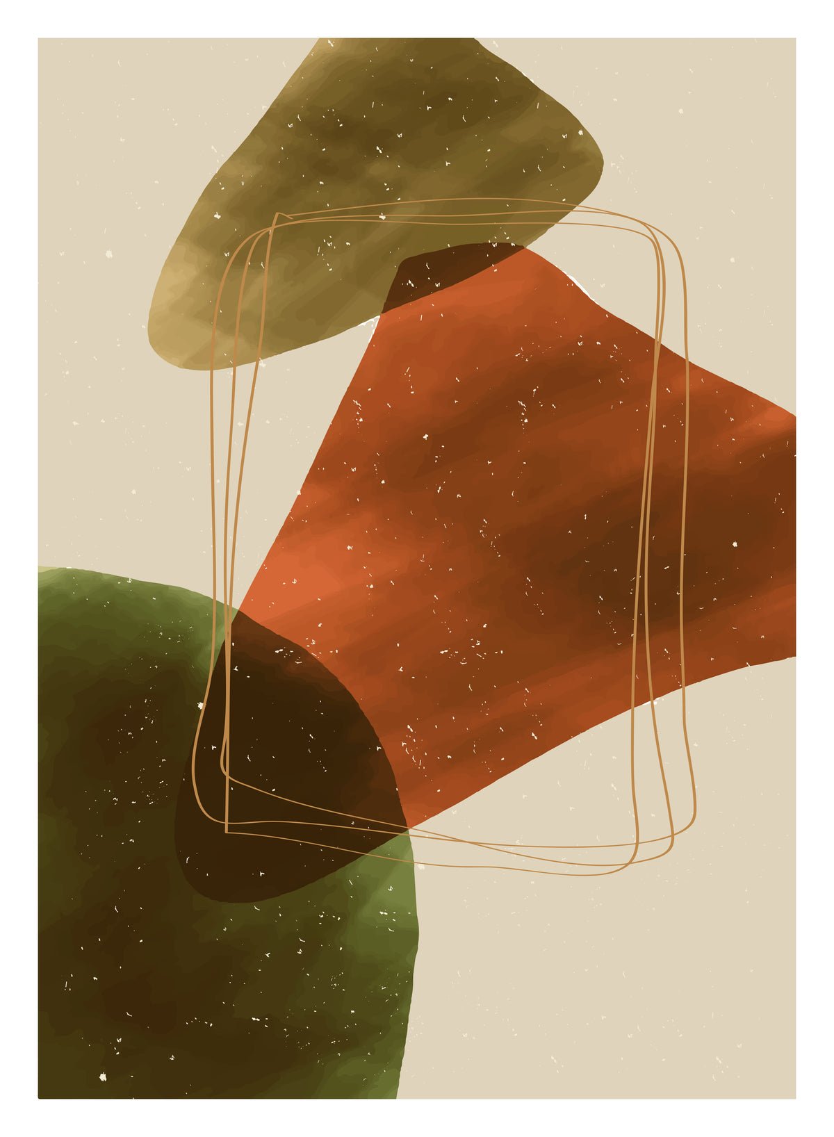 Poster Square Line made of high-quality paper