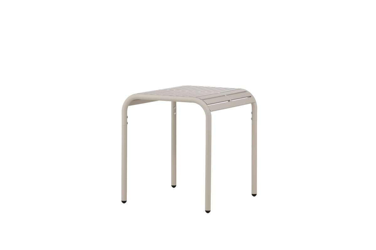 Garden table Tehani - light beige café table made of aluminum