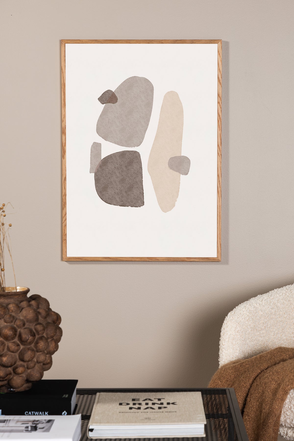 Minimalist poster made of high-quality paper