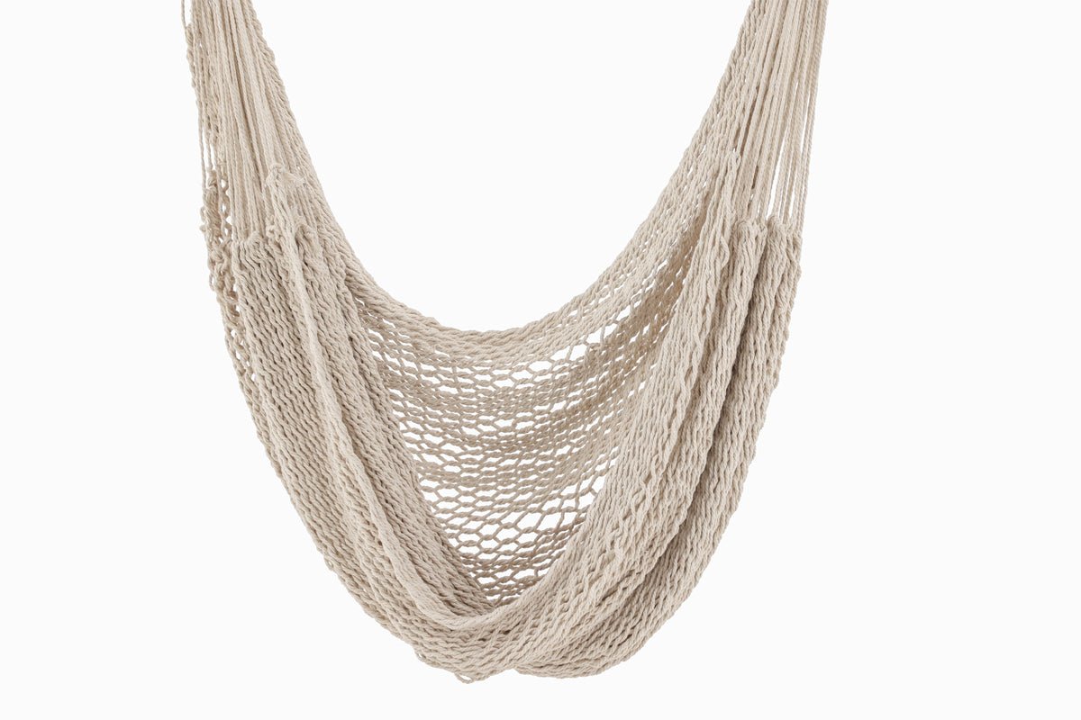 Garden Hanging Chair Lilo - made of cotton in cream white