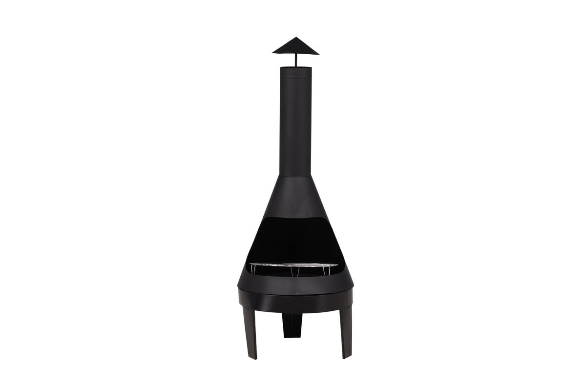 Garden Fireplace Ignis - made of heat-resistant steel in Black