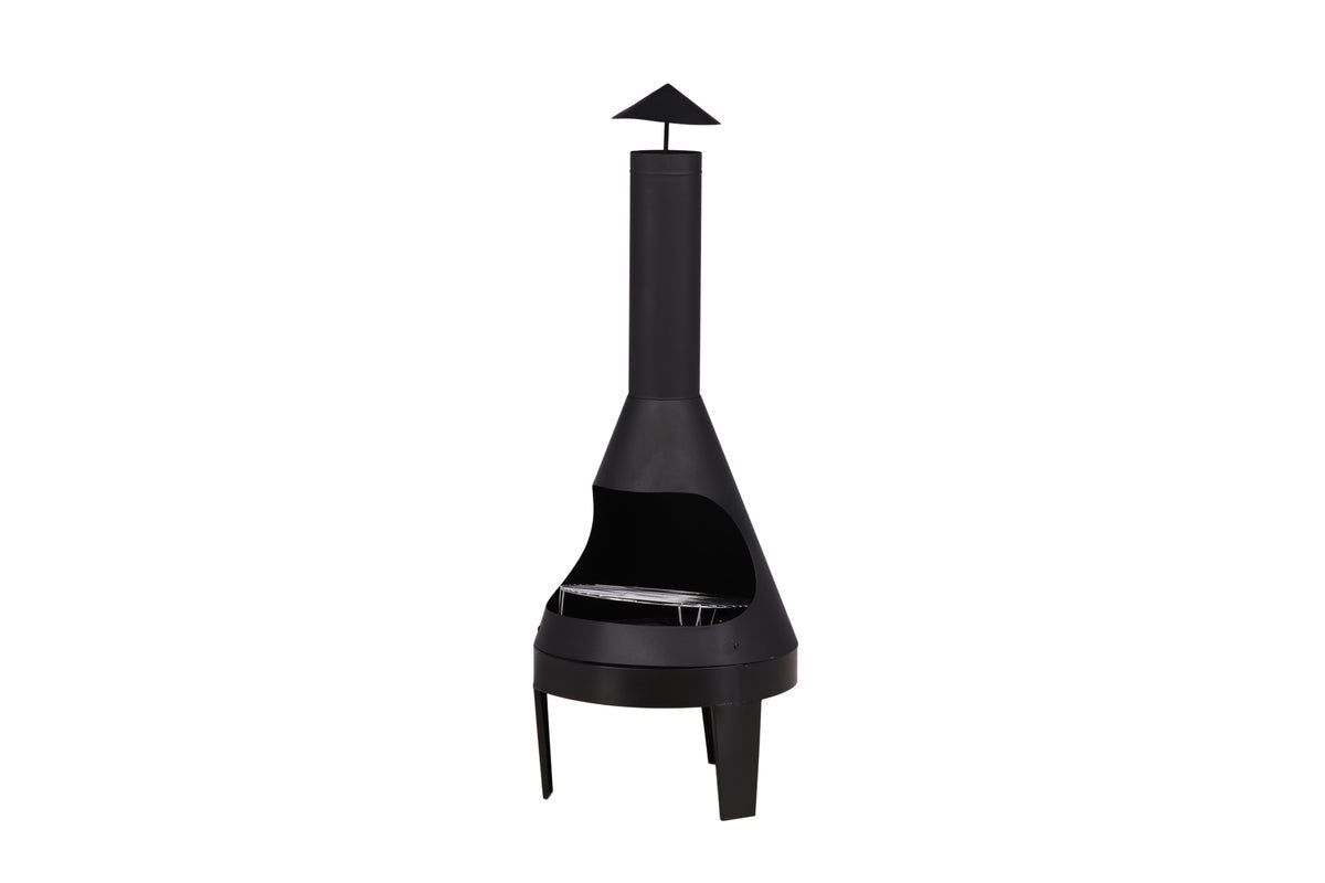 Garden Fireplace Ignis - made of heat-resistant steel in Black
