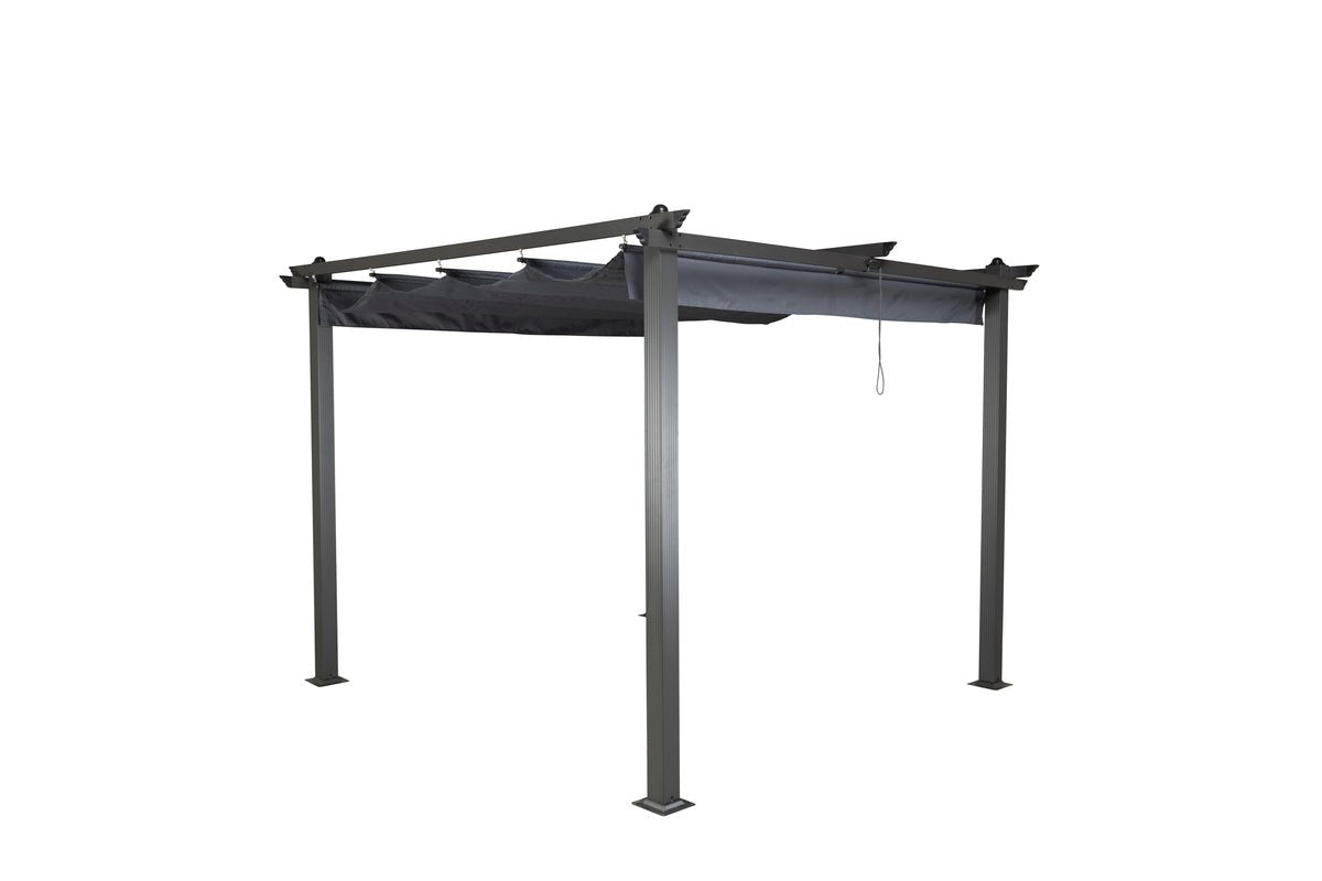 Pergola Sora - with gray polyester roof