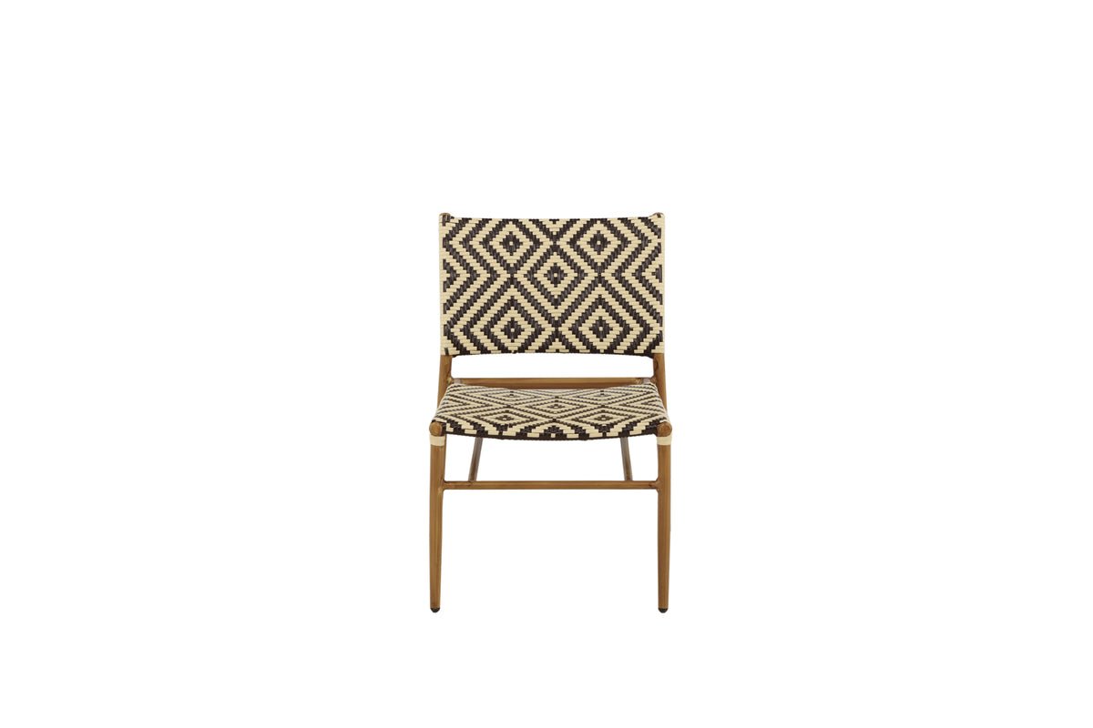 Garden chair Carla - made of rattan in Beige and brown tones
