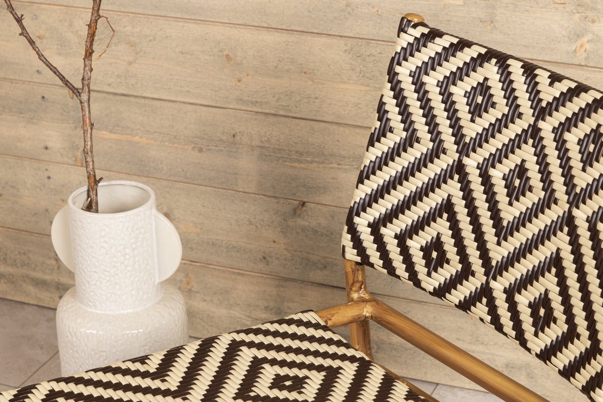 Garden chair Carla - made of rattan in Beige and brown tones