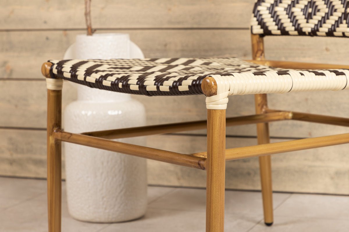 Garden chair Carla - made of rattan in Beige and brown tones