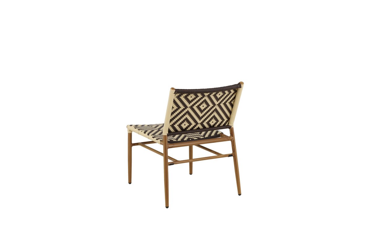 Garden chair Carla - made of rattan in Beige and brown tones