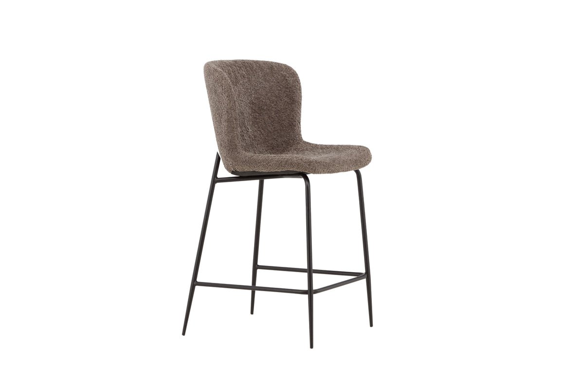 Bar stool Sonee - With soft bouclé fabric