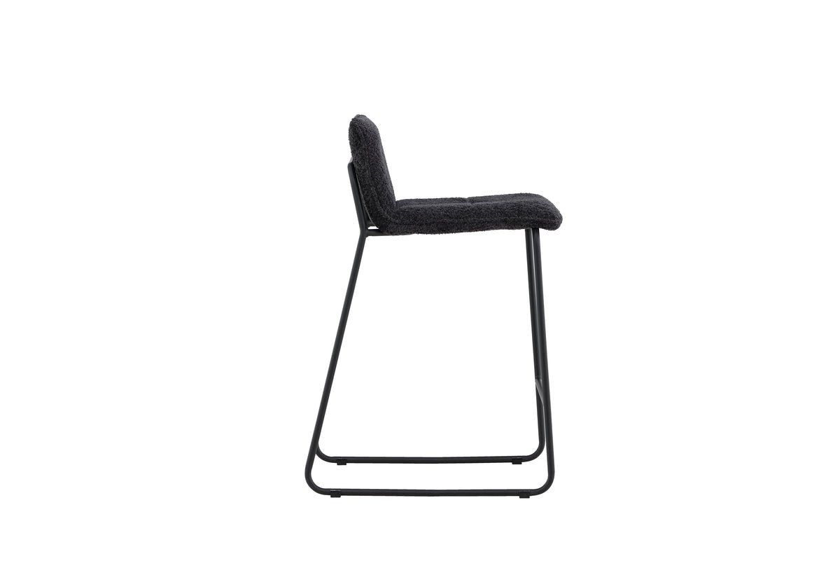 2er Set - Barhocker Bombay mit Bouclé-Sitz