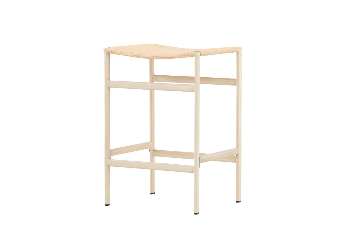 2er Set - Barhocker Simon eine Kombination aus Stahl und Seilgeflecht