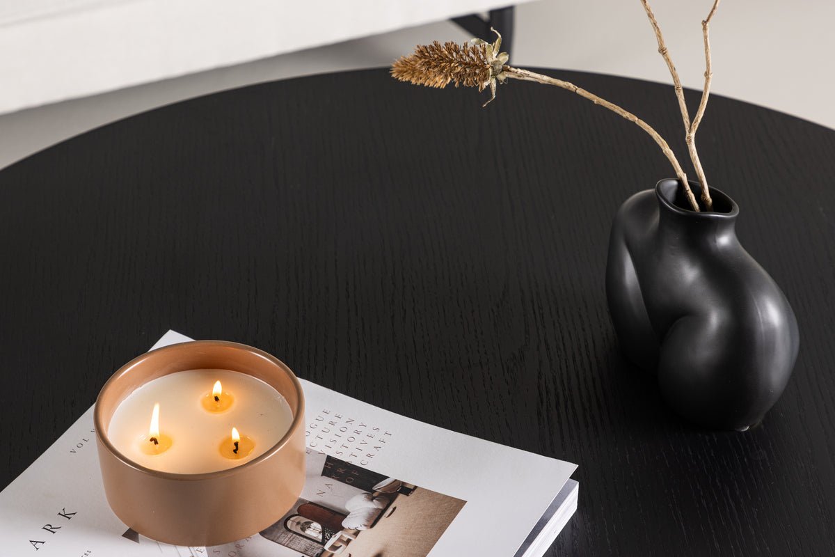 Coffee Table Navaro Big - Round Table in Wood Look