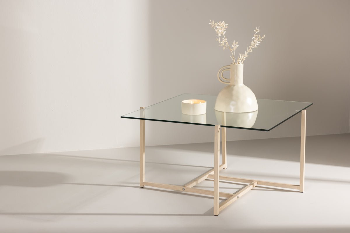 Coffee table Donna - with glass tabletop