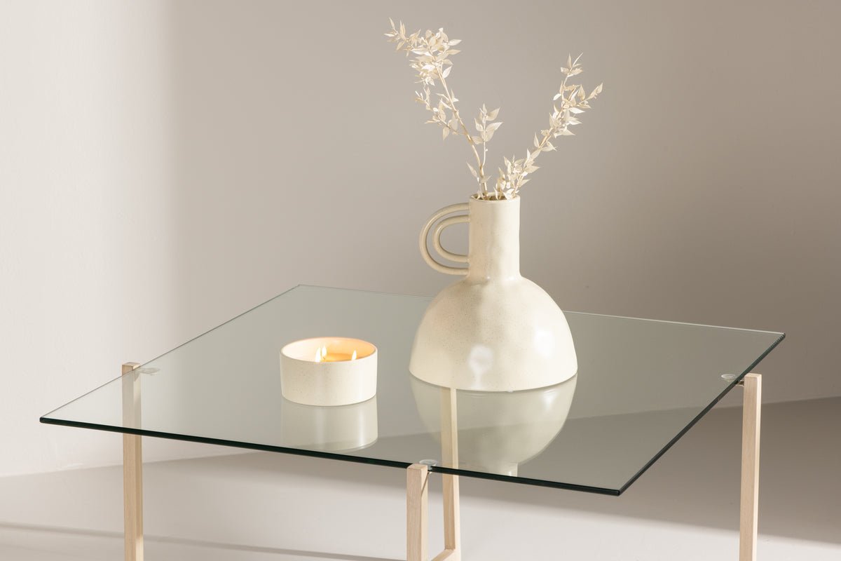 Coffee table Donna - with glass tabletop