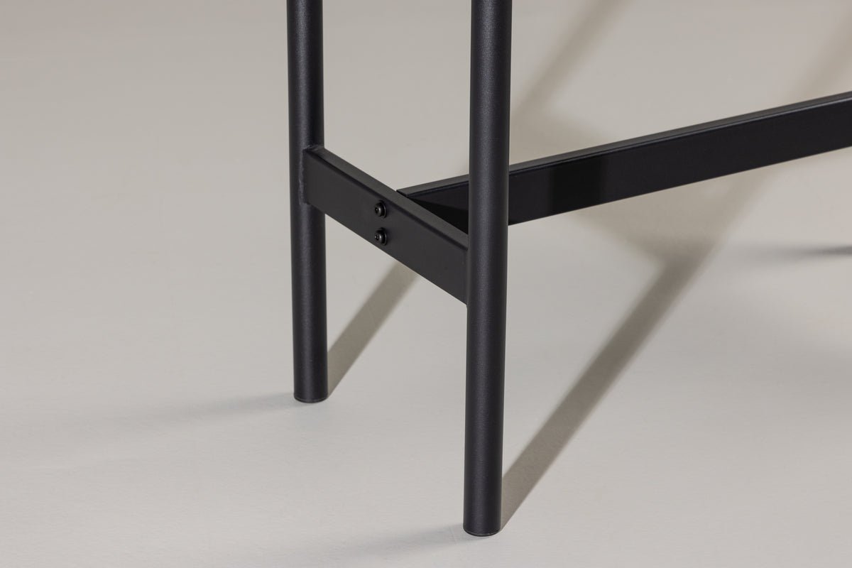 Side table Velo – with steel frame in Black