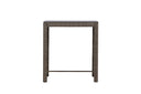 Garden Bar Table Bärbel - High Table made of Wicker with Glass Top