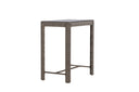 Garden Bar Table Bärbel - High Table made of Wicker with Glass Top