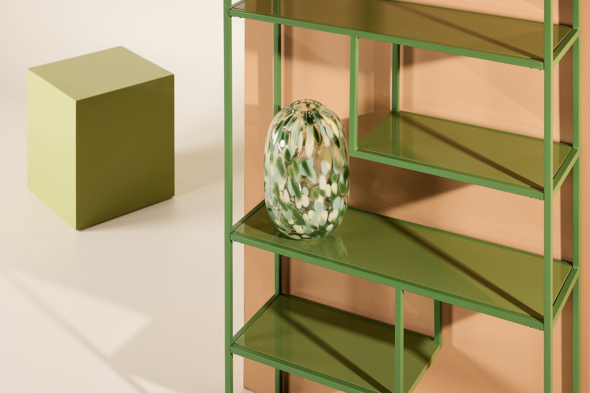 Shelf Verona – modern steel shelf in Green or White