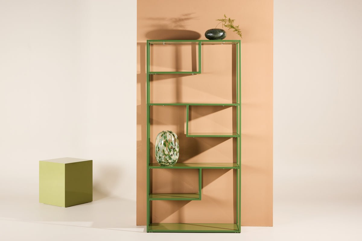 Shelf Verona – modern steel shelf in Green or White