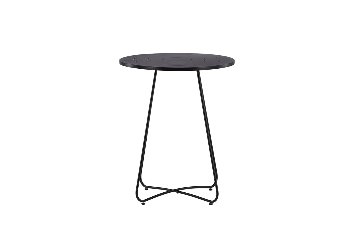 Coffee Table Hanoi - Ø65 with Black Steel Tabletop