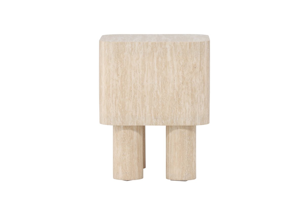 Side table Alira – in soft Beige
