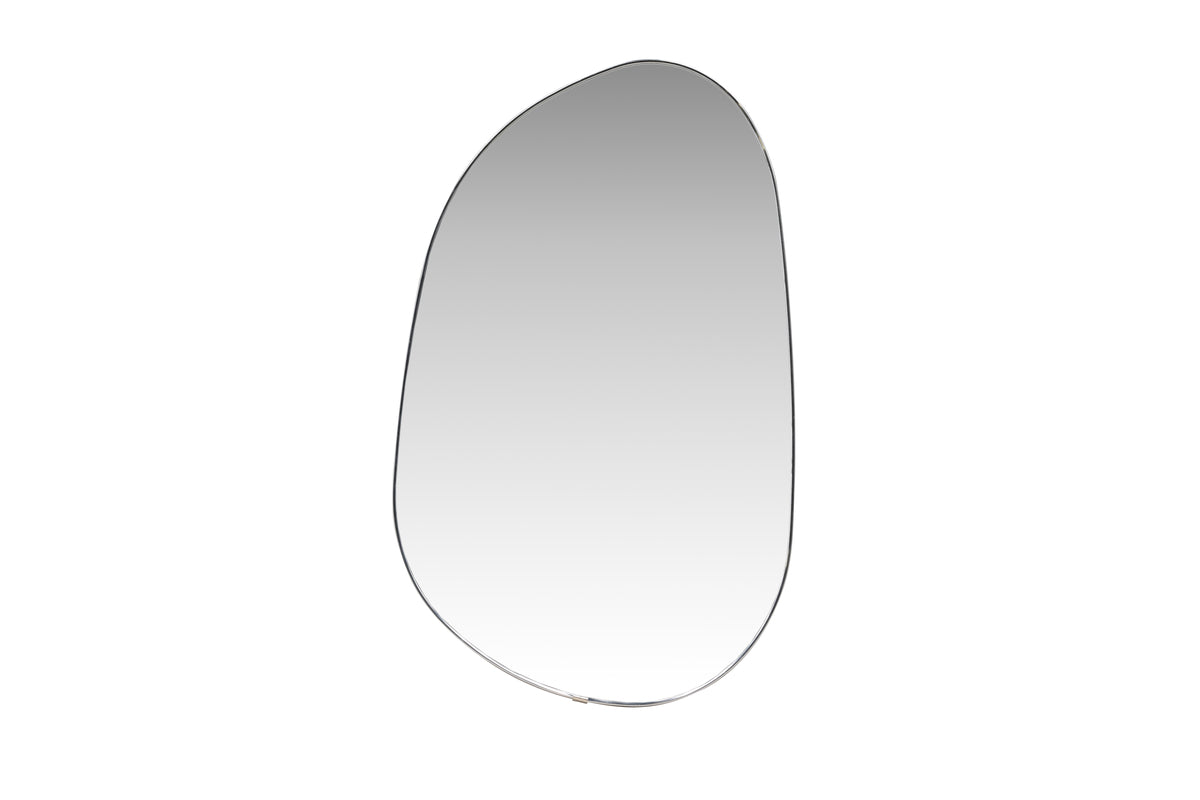 Mirror Egg – with silver aluminum frame