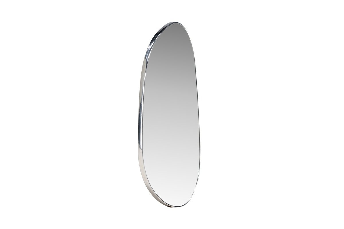 Mirror Egg – with silver aluminum frame