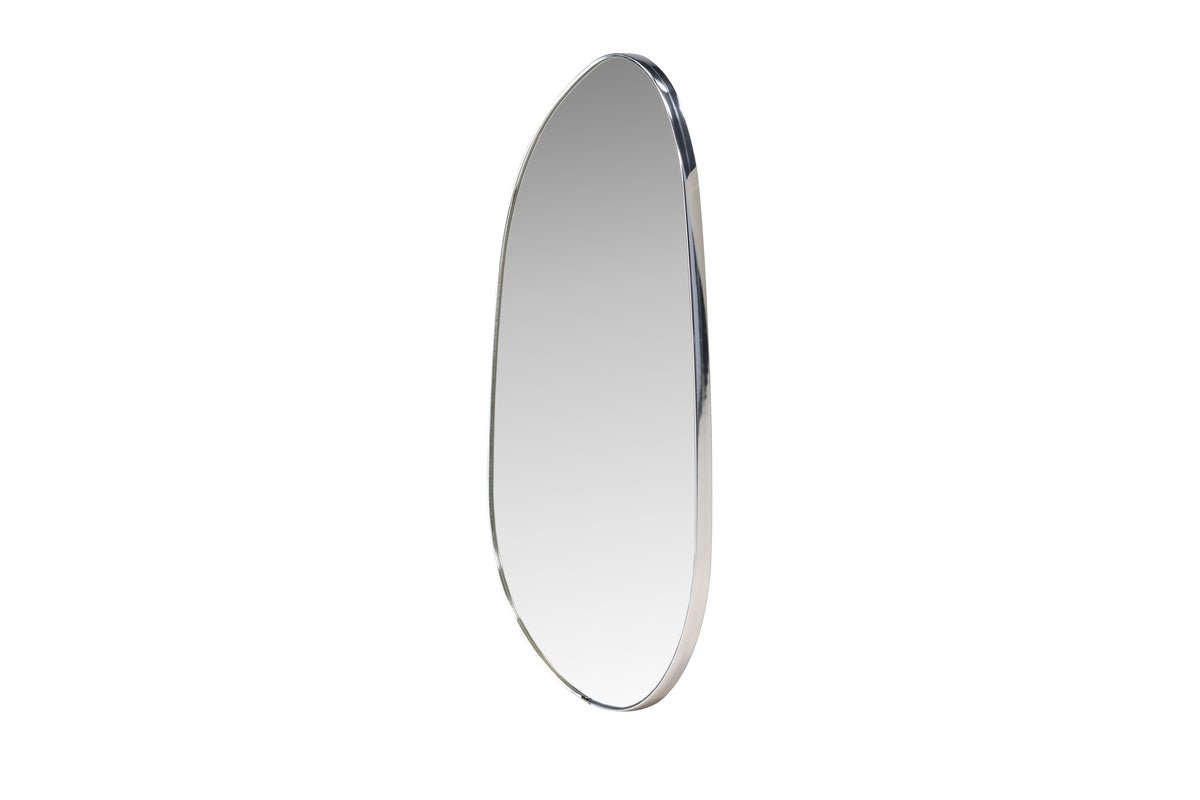 Mirror Egg – with silver aluminum frame