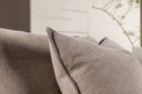 Designer Lounge Armchair Lanzia – Brown with Linen Look