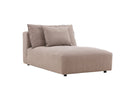 Designer Lounge Armchair Lanzia – Brown with Linen Look