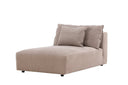 Designer Lounge Armchair Lanzia – Brown with Linen Look