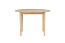 Facile dining table - oval extendable dining table stained