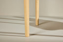 Facile dining table - oval extendable dining table stained