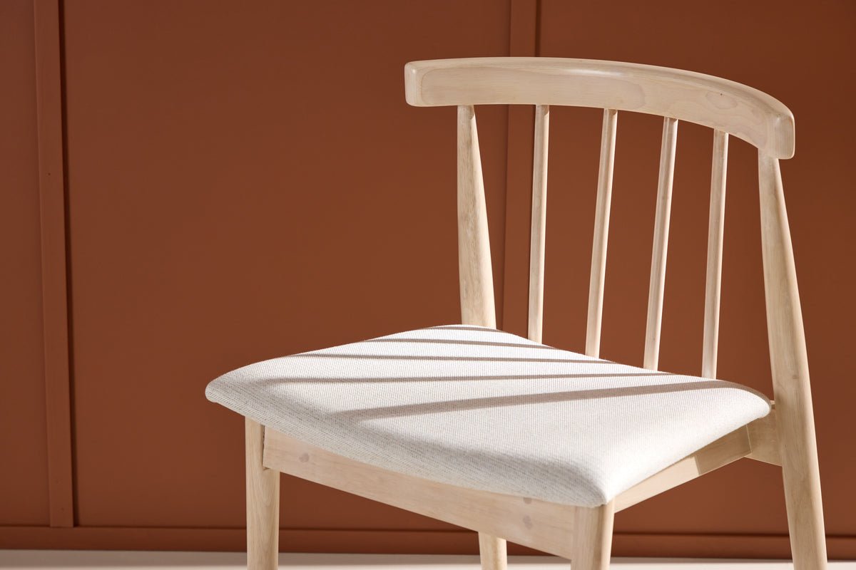 2er Set - Stuhl Ländle im weiß gewaschenen Skandi-Design