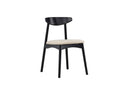 2-piece set - Chair Malte made of lacquered oak wood