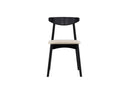 2-piece set - Chair Malte made of lacquered oak wood