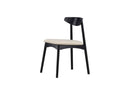 2-piece set - Chair Malte made of lacquered oak wood