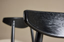2-piece set - Chair Malte made of lacquered oak wood