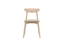 2-piece set - Chair Malte made of lacquered oak wood