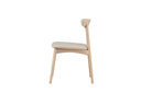 2-piece set - Chair Malte made of lacquered oak wood