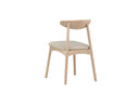 2-piece set - Chair Malte made of lacquered oak wood